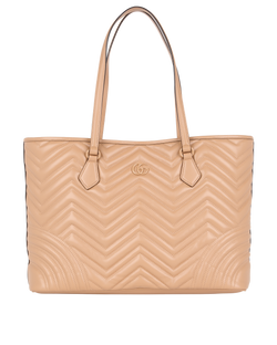 Marmont Large Tote, Leather, Nude, 739684, B/DB, 4*